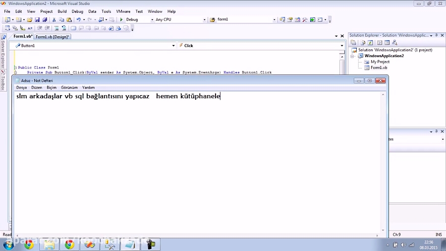 Visual Basic - Sql Server Bağlantı