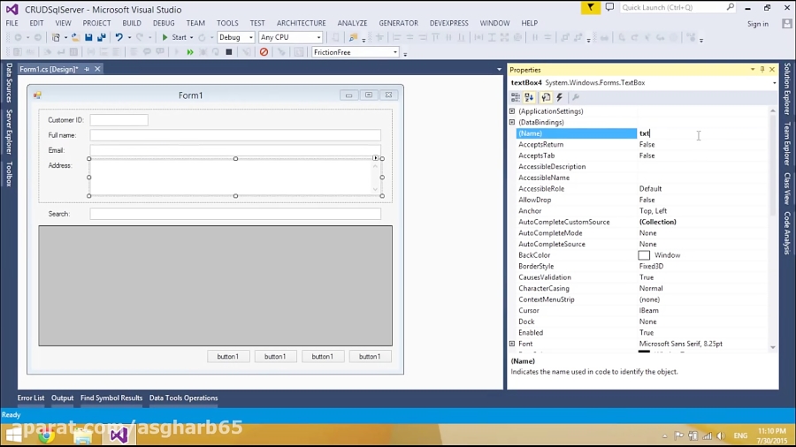 C Application Insert Delete Update Select in SQL Server