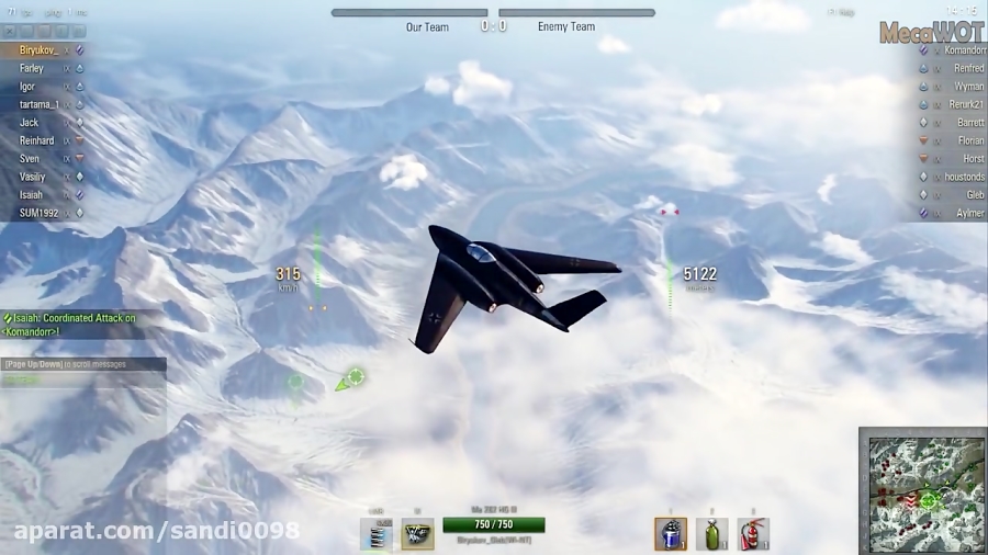World of Warplanes | Messerschmitt Me 262 HG III | 10 KILLS - Replay Gameplay 10