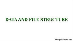 Data and File Structure New Se...