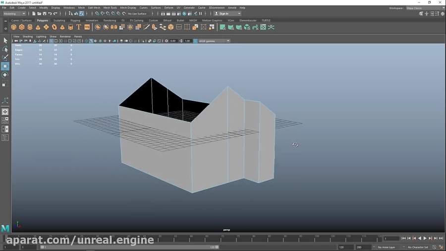 Maya 2017 Tutorial : How To Model A House