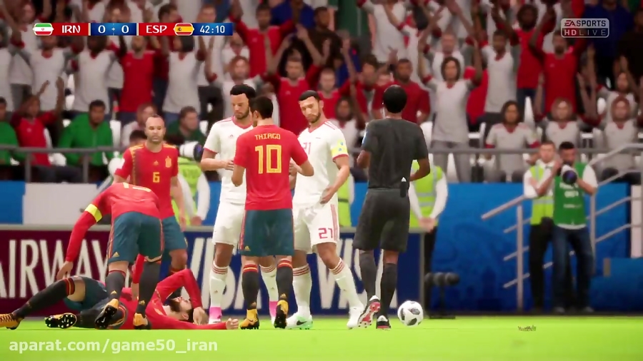 آپدیت جام جهانی بازی FIFA 18 (ایران اسپانیا)