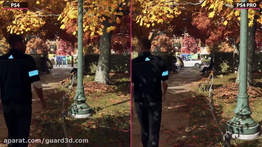مقایسه گرافیک Detroit Become Human روی PS4 و PS4 PRO