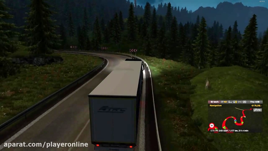 گیم پلی 2 ( Euro Truck Simulator Game Play )