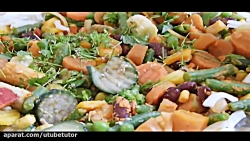 پخت غذای ترکاری خوراک رژیمی