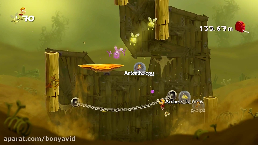 گیم پلی Rayman Legends در PS4 Pro