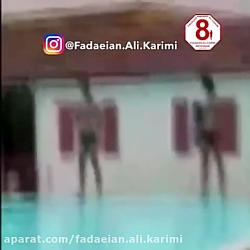 ویدیو کمیاب شنا کردن علی کریمی و مهرزاد معدنچی