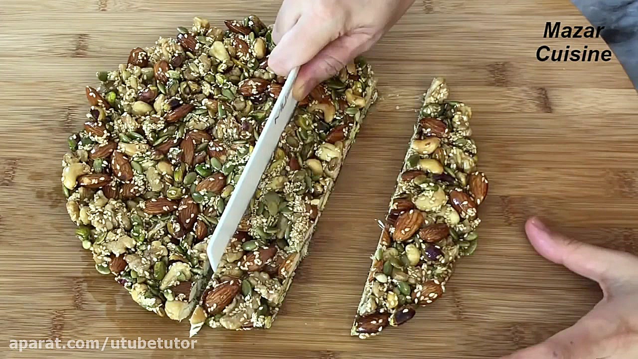 Healthy Energy Bars Recipe, Healthy Snack , Protein Bar Energy Nuts Bar ,,Ramzan ,Special, Recipes تست تراشه ژنی