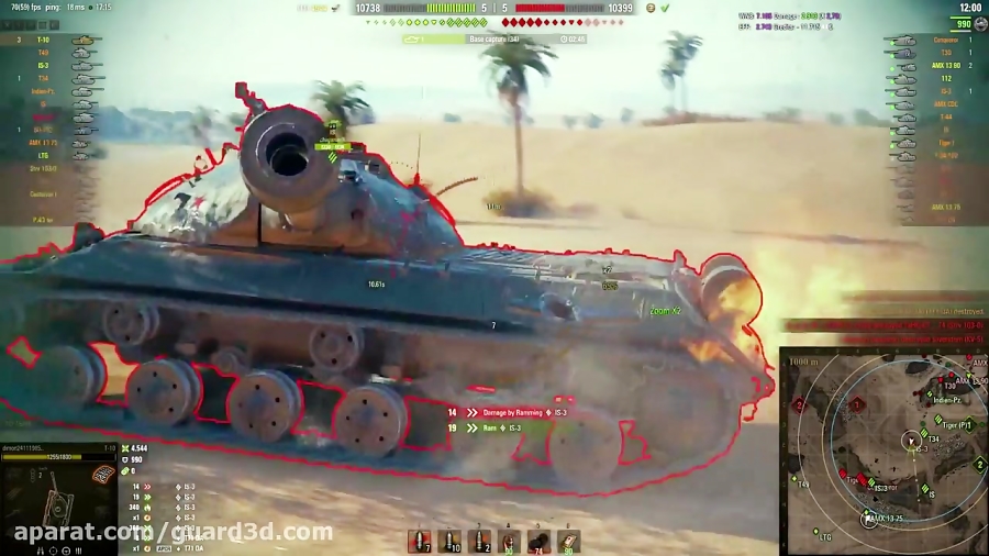 گیم پلی تانک T - 10 - 10 Kills 8, 9K Damage