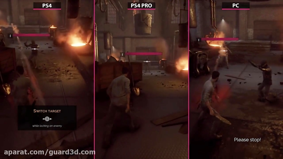 مقایسه گرافیک Vampyr روی PC 4K و PS4 و PS4 Pro