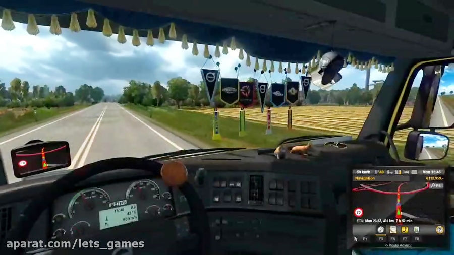 گیم پلی بازی Euro Truck Simulator ۲