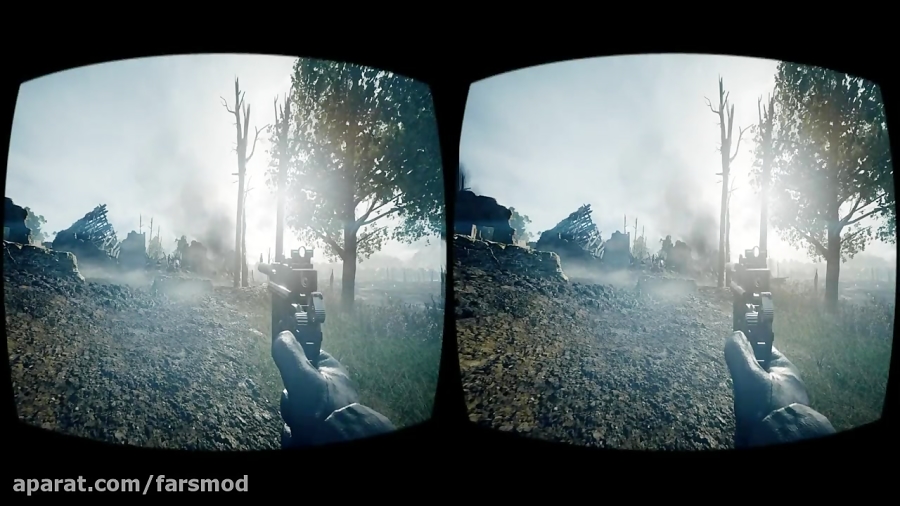 VR Video 3D T. A. N. K Virtual Reality 3D 4K not 360 VR