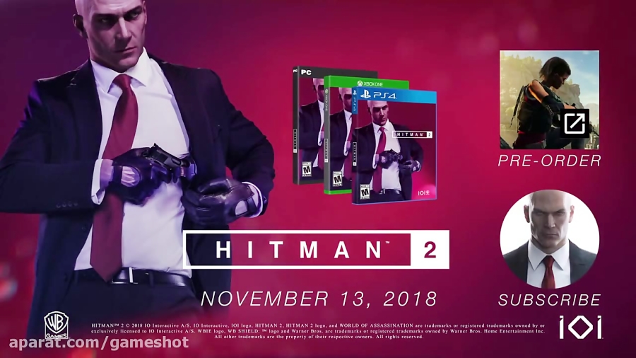 بازی Hitman 2 به صورت رسمی معرفی شد