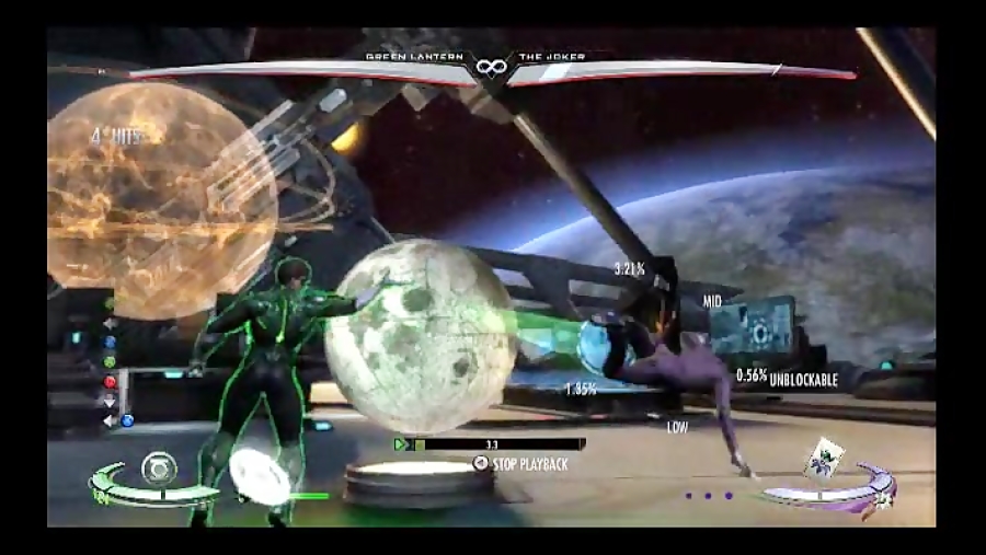 Injustice - Green Lantern no meter combo