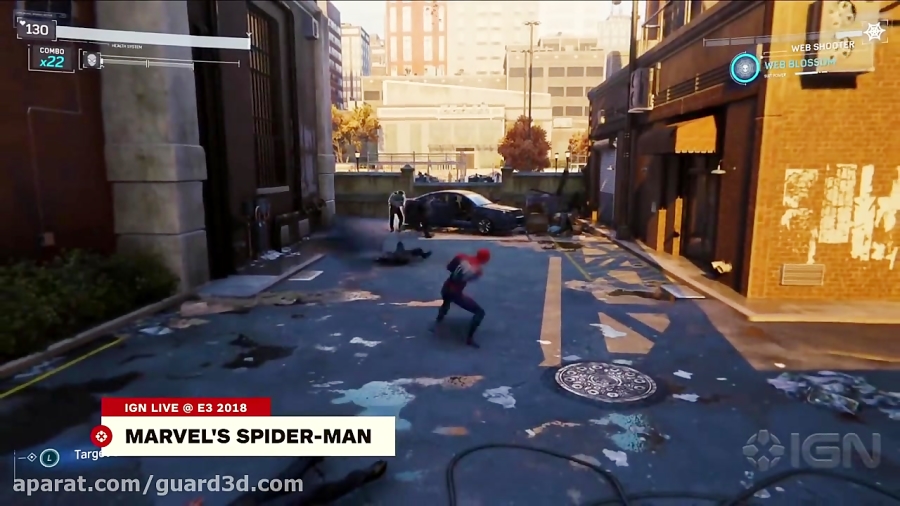 15 دقیقه گیم پلی بازی Spider - Man - 2018