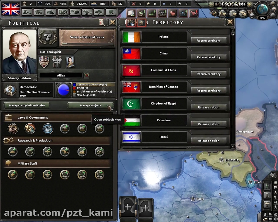 آموزش Hearts of Iron IV - بخش نخست