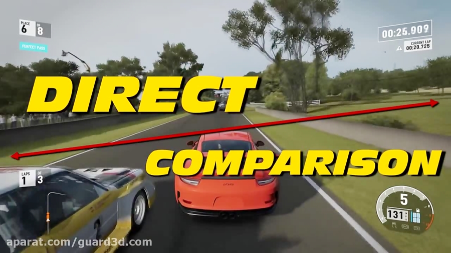 مقایسه گرافیک بازی Forza 7 و GTSport