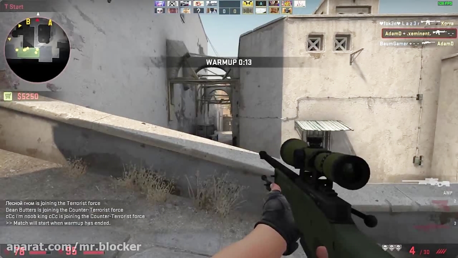 csgo warmup with awp