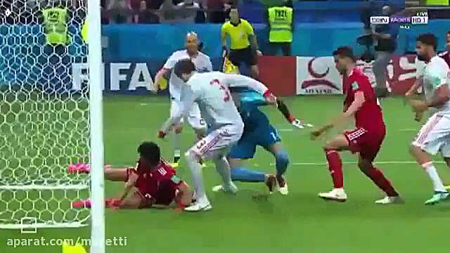 ایران اسپانیا | جام جهانی روسیه 2018 | خلاصه بازی و گل ها | ایران 0 اسپانیا 1 زمان310ثانیه
