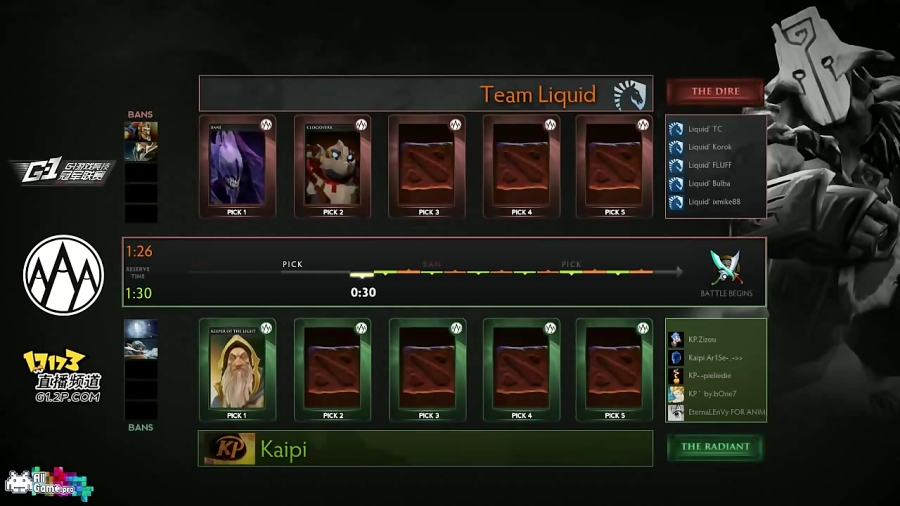 بازی اول مقدماتی - Liquid vs Kaipi