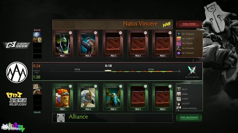 قسمت اول بازی سوم مقدماتی - NaVi vs Alliance