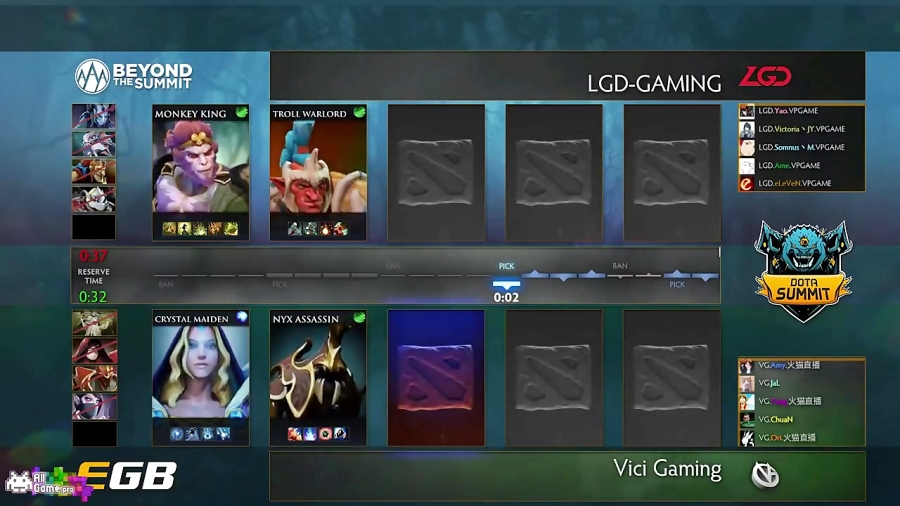 قسمت اول بازی دوم مقدماتی - LGD vs VG