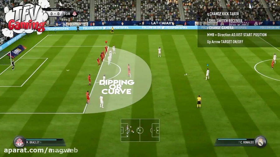 آموزش زدن ضربه ایستگاهی در FIFA 18