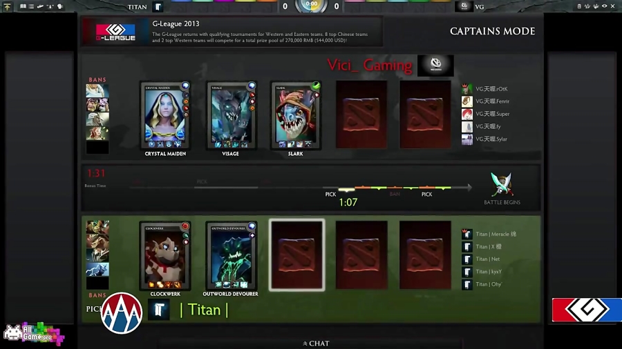 قسمت اول بازی اول مقدماتی - Titan vs VG