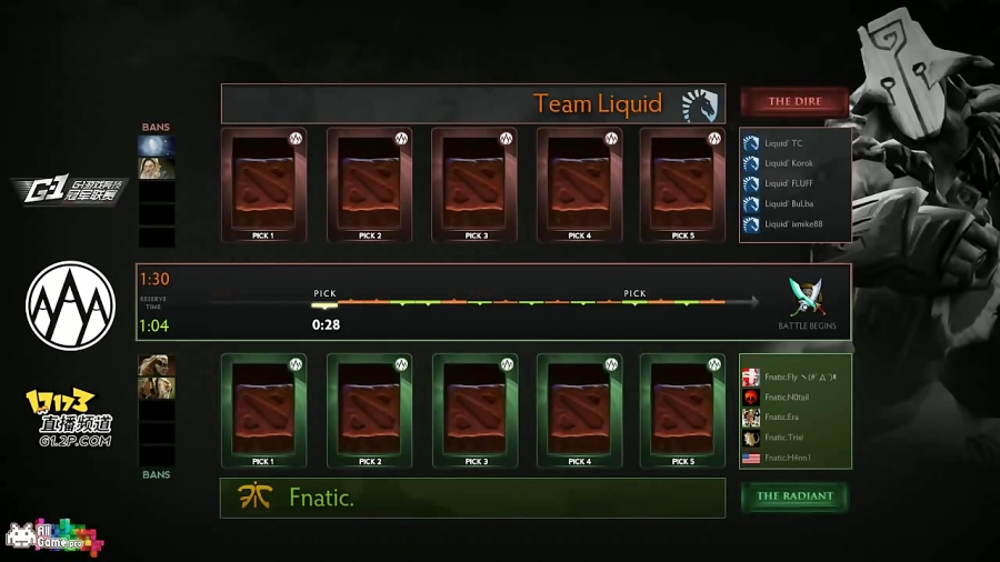 قسمت اول بازی دوم مقدماتی - Liquid vs Fnatic