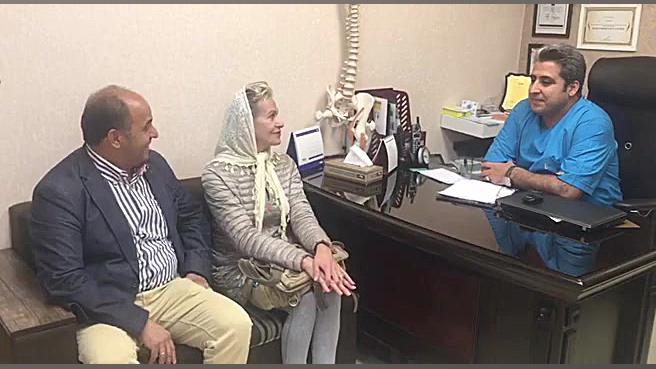 بیمار آلمانی با کمر درد مقاوم به درمان دکتر مهدی سعیدی