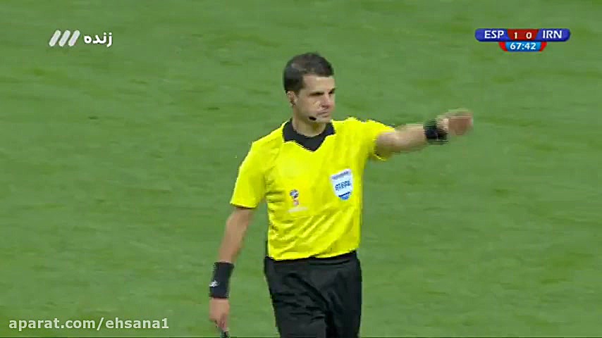 فوتبال ایران و اسپانیا در جام جهانی 2018 روسیه زمان3229ثانیه