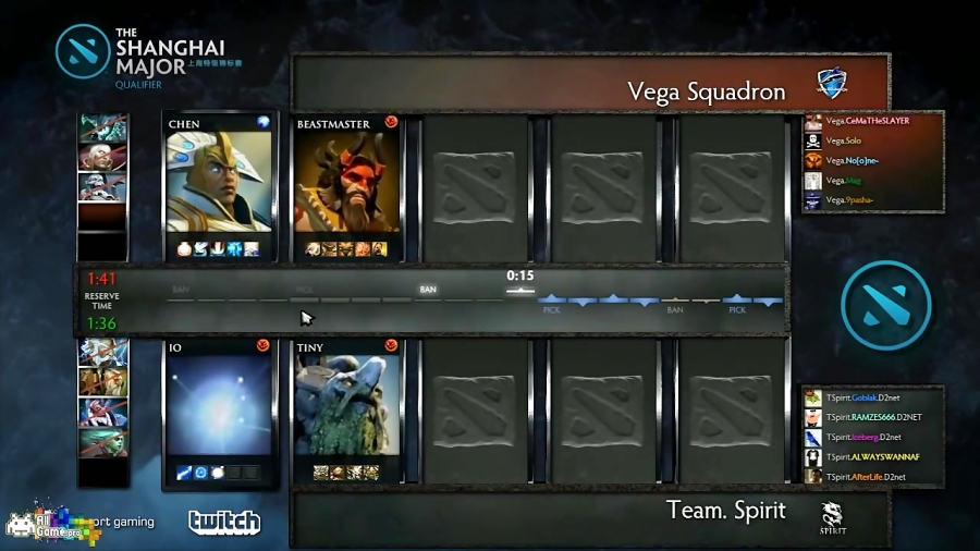 قسمت اول بازی دوم مقدماتی - Vega vs Spirit