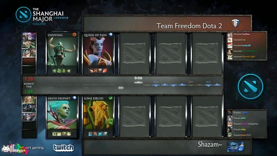 قسمت اول بازی اول مقدماتی - Shazam vs Team Freedom