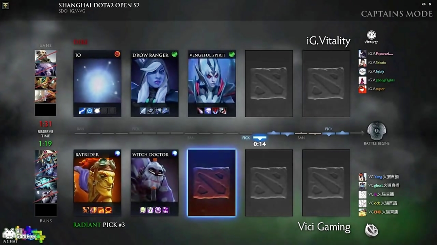 قسمت اول بازی اول مقدماتی - VG vs IG. V