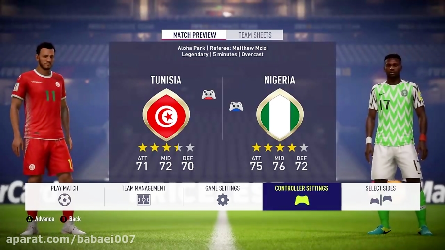 پچ جام جهانی برای FIFA 18 ( به همراه تیم ملی ایران)