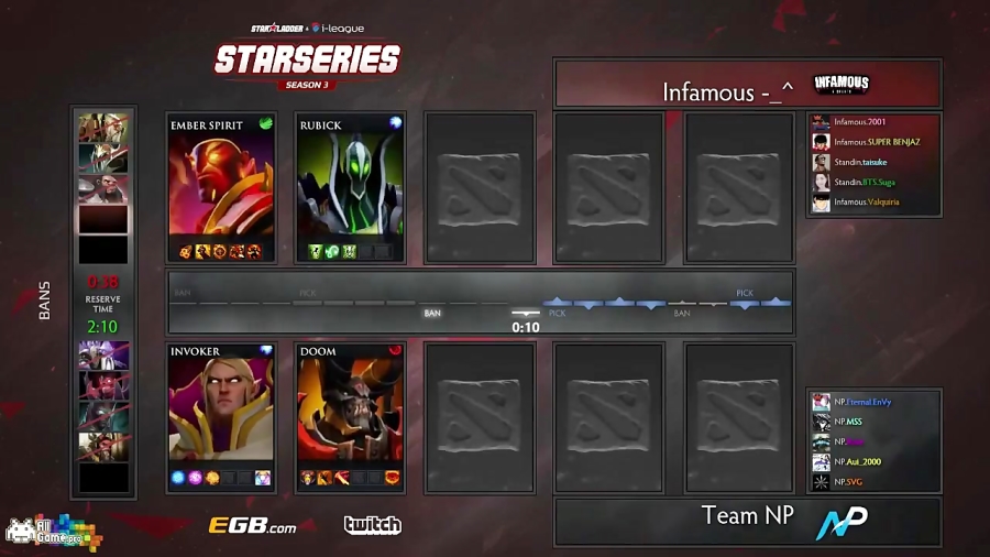 بازی اول مقدماتی - Infamous vs Team NP