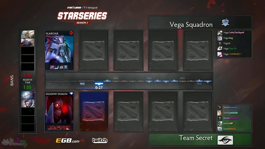 بازی دوم مقدماتی - Secret vs Vega