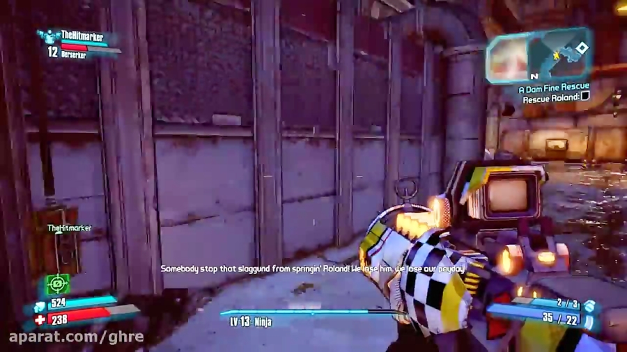 Borderlands 2 Walkthrough - Part 24 [Chapter 6] Roland The BAMF Let's ...