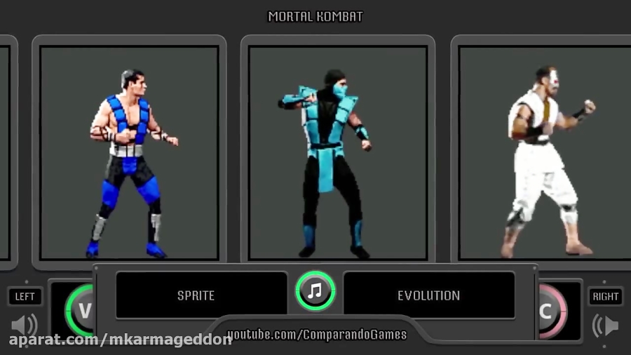 [Update] Sprite Evolution of Mortal Kombat Characters. ( Side by Side Comparison )