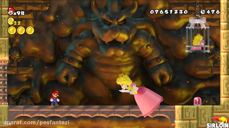 New Super Mario Bros. Wii - Final Boss Evil Peach