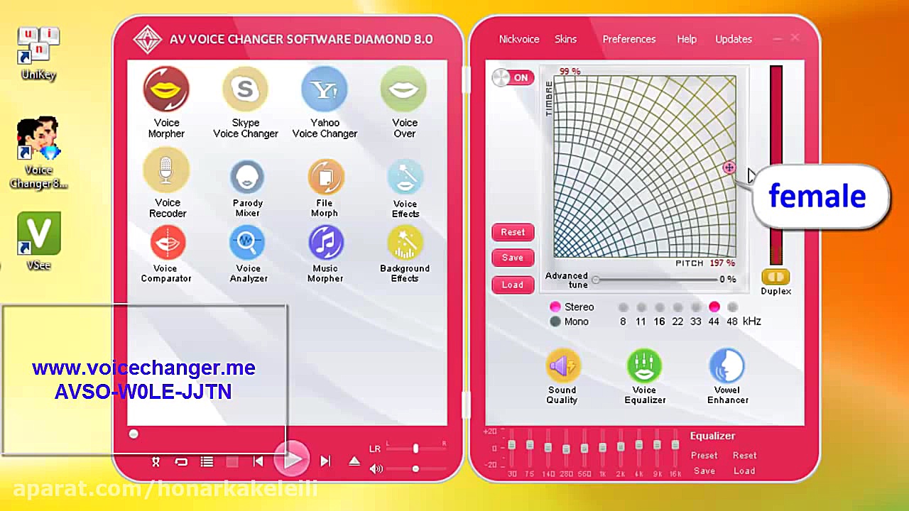 AV Voice Changer Software 8.0 Diamond - How to change voice in real-time while calling on Vsee بیماری اپیدرمولیز بولوزا