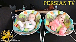 رقص خنده دار کودکان دوقلو