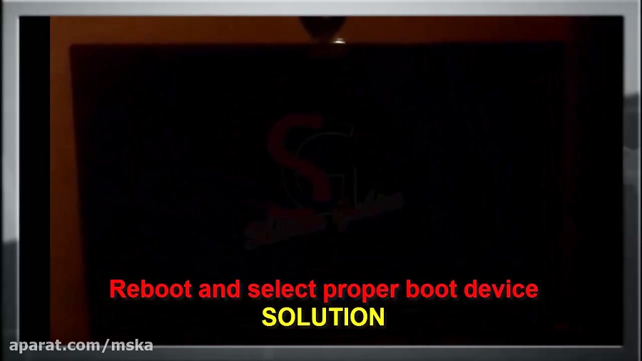 Reboot And Select Proper Boot Device Fix Solved By Shivam Gahire