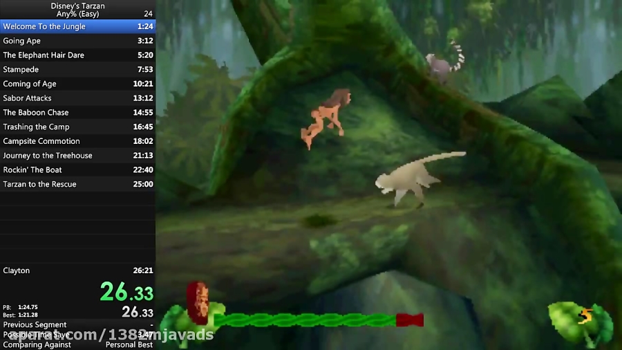 Disney#039;s Tarzan Any% (Easy) speedrun - 25:36