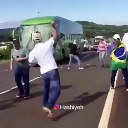 استقبال از اتوبوس تیم ملی برزی...