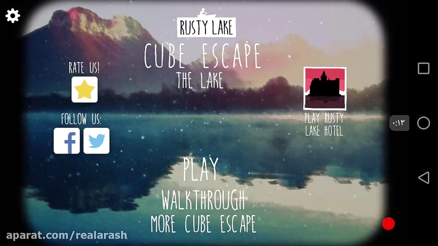 راهنمای بازی Cube escape:The lake
