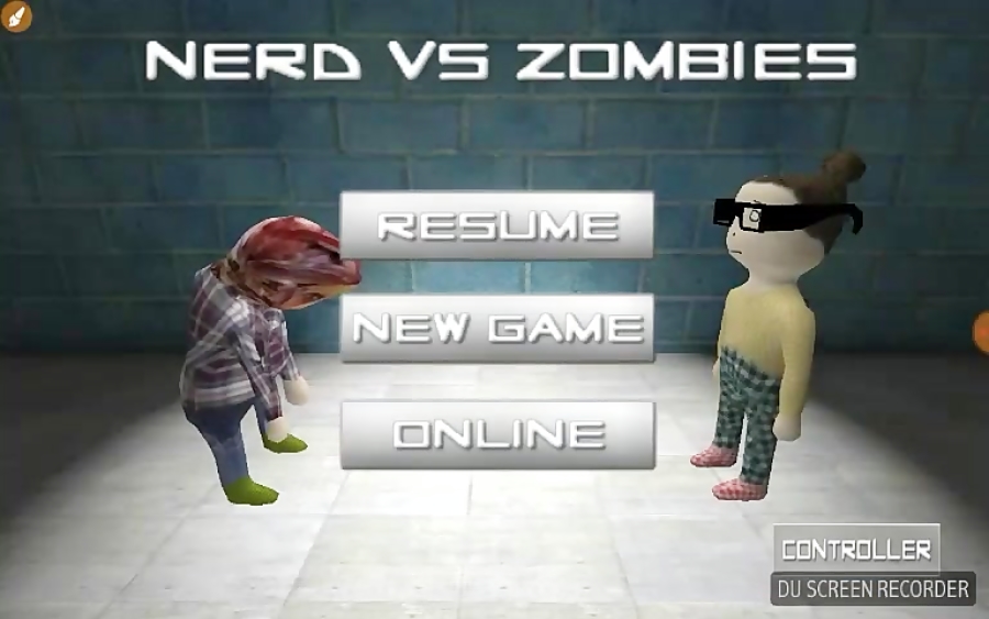 گیم پلی بازی Nerd VS zombies