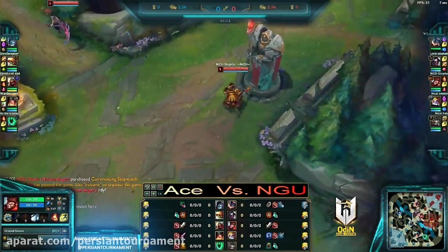 Ace Vs. NGU Game 1