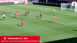 گل زیبای علی قلی زاده در بازی...