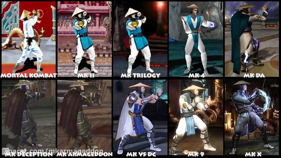 Mortal Kombat Raiden Graphic Evolution 1992-2015